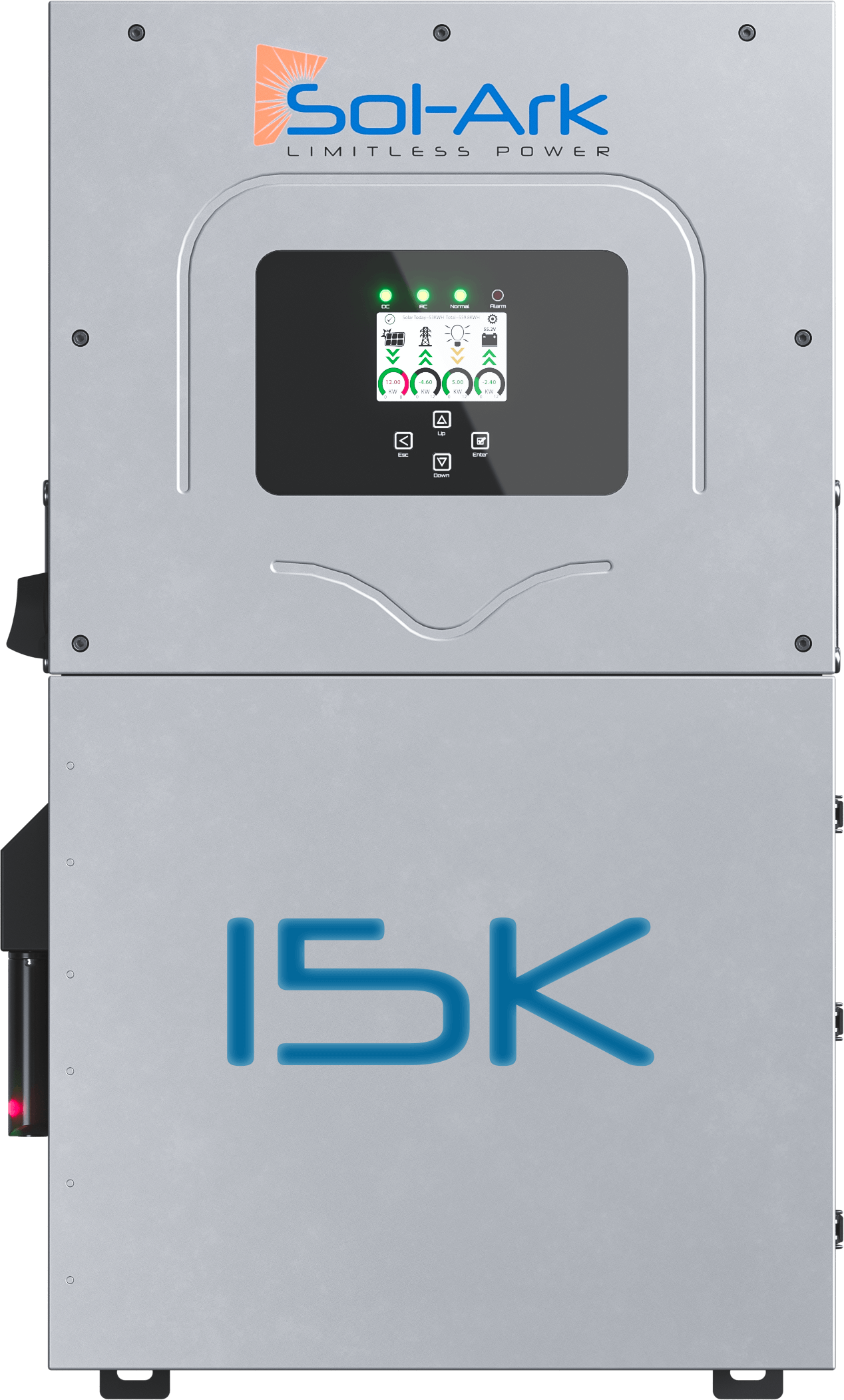 The Sol-Ark 15K-2P Whole Home Residential Hybrid Inverter