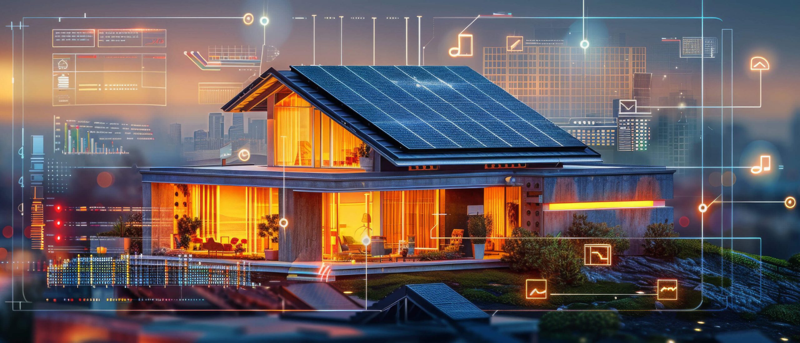 Solar Energy Home calculating electricity loads for seamless home energy backup